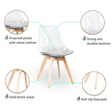Stylish & Elegant Transparent Crystal Clear Chair with Cushion for Comfort. 1 Pcs