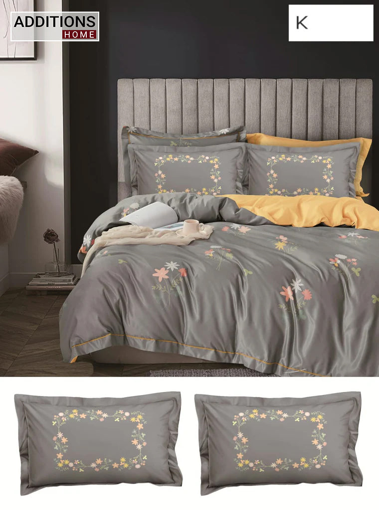 100% Comfortable 300 TC King Size Double Bedsheet Digital Print - 250 X 275 CM with 2 Pillow Covers - 3 Pcs Set