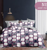 100% Comfortable 250 TC Super King Size Double Bedsheet - 108" X 108" with 2 Pillow Covers - 3 Pcs Set (with box pack)