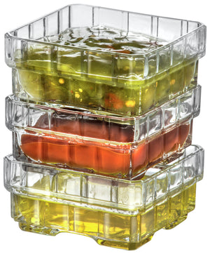 RCR (Made in Italy) Glass Bowl Stack Transparent,  120 ml, 3.6cm (H) Set of 6