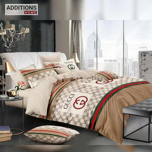 100% Comfortable 220 TC King Size Double Bedsheet Digital Print - 275 X 275 CM with 2 Pillow Covers - 3 Pcs Set