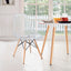 Stylish & Elegant Acrylic Dining Chairs with Crystal Transparent Seat, 1 Pcs