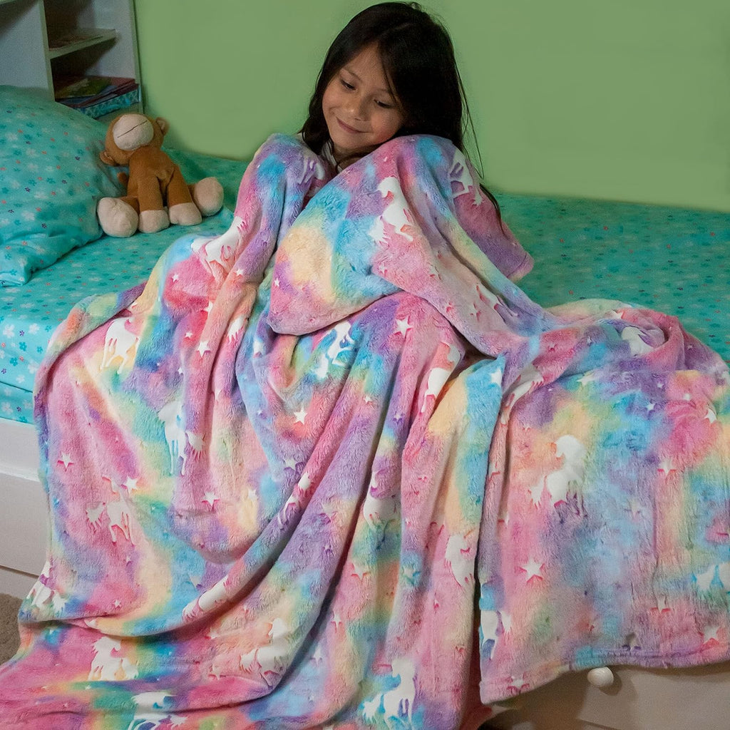 Glow in The Dark Radium Blanket for Kids Super Soft & Warm (220X240)