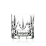 RCR (Made in Italy) Chic Luxion Crystal Whisky Tumbler Glasses, 350ML  Set of 6