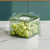 Kitchen Storage Containers with Time Recorder Lid Fridge Organizers