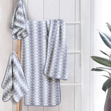 100% Organic Cotton 400 GSM Highly Absorbent Towels with Hanging Loop (Set of 2 )