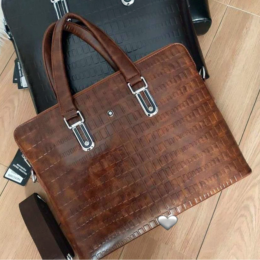 ELEGANT LEATHER FINISH LAPTOP DESIGNER BAG 12x15 inch Additions Home