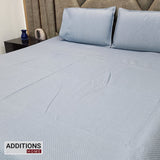 Poly Cotton fabric Bedcover 100x108 (254 cm x 274 cm) With 2 Pillow Covers set of 3
