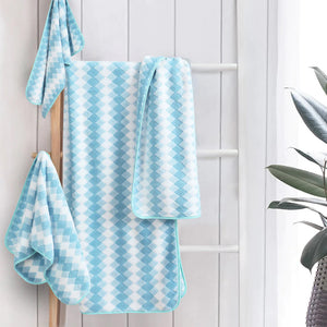 100% Organic Cotton 400 GSM Highly Absorbent Towels with Hanging Loop (Set of 2 )