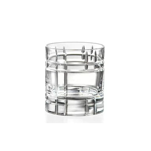 RCR (Made in Italy) ANYtime  Crystal Short Whisky Water Tumblers Glasses, 340 ml, Set of 6