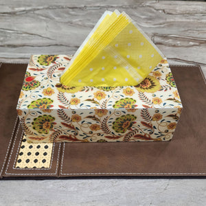 Tissue Paper Holder Box , Premium Paper Napkin Holder , for Dining Room, Kitchen, Bedroom Dressers, Car, Office and Home Decor / Napkin Box