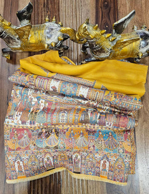 Royal Mughals Embroidered shawl