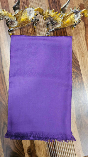 100% Wool Blend Pain Color With Jacquard Shawl(Royal Colors)