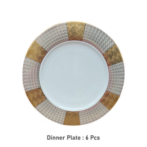 Fine Bone China Dinner Set 24k" Gold Plated 35 PCS.
