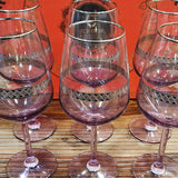Hand Crafted Silver Plated Wine Glasses Capacity: 530 ML, for Home and Kitchen - Ideal Gift for Housewarming
