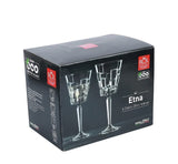 RCR (Made in Italy) Etna Crystal Limited Edition Collection Wine Goblet Glasses, 280 ml, Set of 6