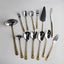 72 Pcs Cutlery Set  Stainless Steel Flatware Set with Golden Chrome Plating.