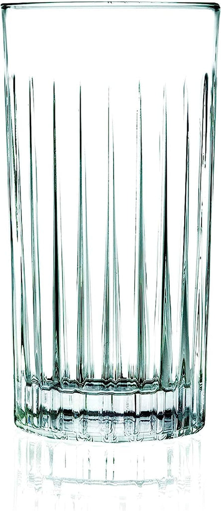 RCR (Made in Italy) Timeless Crystal Long drink cocktail Tumblers Glasses, 360 ml, Set of 6