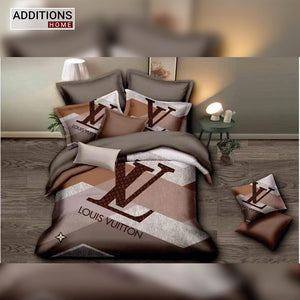 100% Comfortable 220 TC King Size Double Bedsheet Digital Print - 275 X 275 CM with 2 Pillow Covers - 3 Pcs Set